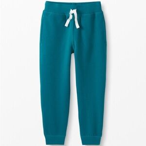 Hanna Andersson Girls Jogger Pants Unisex Size 12 Teal 100% Cotton Drawstring